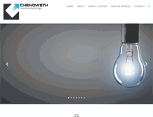 Tablet Screenshot of chenowethcreative.com